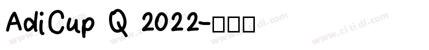 AdiCup Q 2022字体转换